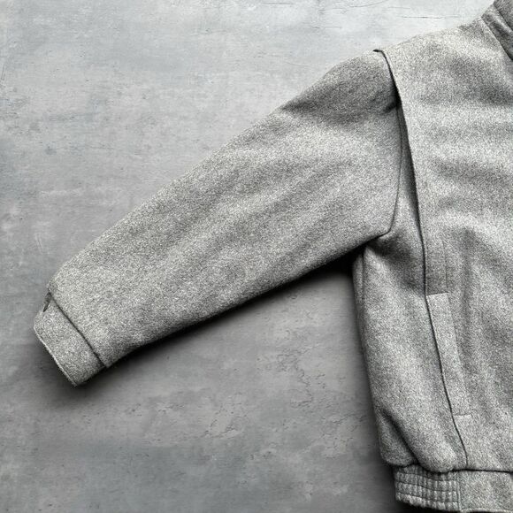 Vintage Hunt Club Wool Bomber Jacket Men’s XL – Made in USA – Gray Wool Blend - Picture 11 of 16